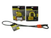 Kryptonite Keeper 5-S2 DiscLock Matte Yellow w/Reminder & 410 4' Looped Cable