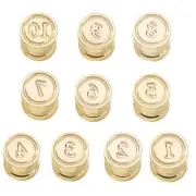 Sealing Wax Stamp Digital Series Wax Seal Stamp for Card Gift Wrap Scrapbooking