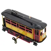 Retro Wind Up Tram Cable Bus Clockwork Streetcar Toy Vintage Collection Kid