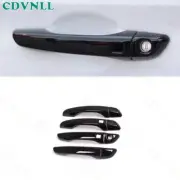 Door Handle With Smart Hole Switch 8* For Hyundai Elantra 2017-2020 Bright Black