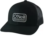 O'Neill Headquarters Black O'Neill Logo Men's Snapback Cap Adjustable Hat