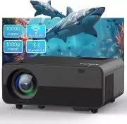 Portable Projector Native 1080p Full HD 10W Hi-Fi Speakers, HDMI/USB/AV Alliums
