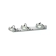 CITY SEATTLE LED Interior 3 Light Wall Light Chrome 9W 3000K - SEATTLE3