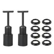 10pcs E14 Socket Ring Removal Tool T Type with Lamp Shade Socket Rings Black