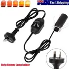 For Salt Lamps Power Cord Dimmer ON OFF Button Control Bulbs Switch + 1.8m Cable