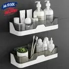 Rack Organiser Kitchen Wall Mount Big Shower Caddy Bathroom Storage Shelf Holder