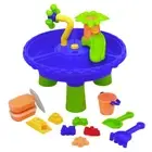 Play Day Kids Building 13-Piece Outdoor Activity Water Table, Multicolor - NEW