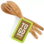 To-Go Ware Bamboo Bulk Utensil Set (Fork, Knife, Spoon) Natural Travel Reusable