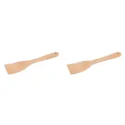 2PK Wiltshire Beechwood Non-Stick Solid Turner/Stirrer Kitchen Utensil 30.5cm