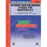 STUDENT INSTRUMENTAL COURSE, STUDIES AND MELODIOUS ETUDES FOR BARITONE B.C., LEVEL II