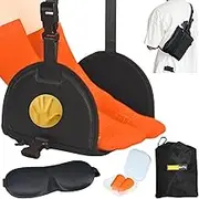 Airplane Foot Rest - 2 in 1 Travel Essentials, Portable Foot Hammock for Long Flights, Footrest to Relax Your Feet, No Clashing