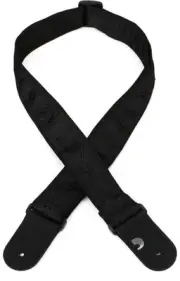 D'Addario 2" Woven Nylon Guitar Strap - Black Satin (3-pack) Bundle
