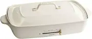 BRUNO Hot Plate Grande Size BOE026-WH White Cookware Kitchen From Japan New