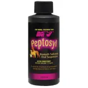 Ceva Peptosyl Oral Suspension diarrhoea Treatment Horse Dog 200ml