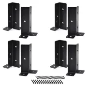 Heavy Duty Wood Fence Deck Post Anchor Base Brackets for Deck Supports, Porch...