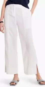 NIC+ZOE Paper White Rumba Park Wide-Leg Ankle Pant Size 16 New