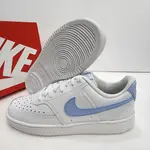 NIKE 休閒鞋 WMNS COURT VISION LOW 女鞋 寶寶藍 低筒 復古皮革經典 CD5434-115