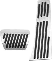 Pedals Pads For BMW For X3 G01 For X4 G02 IX3 G08 2018-2023 Car Anti-Slip Accelerator Brake Pedals Cover Footrest Pedal Pads Pedal Pad Covers(AT Silver 2021-2023)