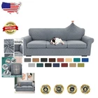 Luxurious Leaf Pattern 4-Piece Sofa Cover Set - Extra Large Fit for Pets