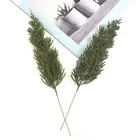 Making Christmas Tree Accessories Green Leaf Pine Branches Artificial Plants