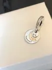 NWT Pandora Charm You & Me Forever 14k Gold Dangle Charm, # 791979CZ