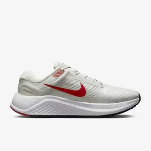 【NIKE 耐吉】NIKE AIR ZOOM STRUCTURE 24 男慢跑鞋 灰紅 KAORACER DA8535010