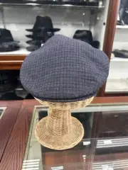 Borsalino Dark Blue Wool Ivy Cap Size 58 Medium Made In Italy