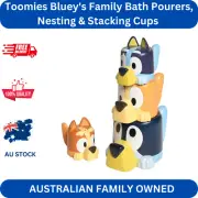 Toomies Bluey's Family Bath Pourers, Nesting & Stacking Cups, Official Bluey Toy