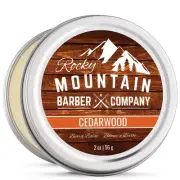 Beard Balm - Rocky Mountain Barber - 100% Natural - Premium Wax Blend with Ce...
