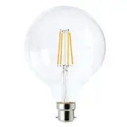 G125 LED Filament Globe BC 8W 240V Glass 6000K - CF23DIM