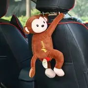 Plush PIPI Monkey Toy style Anime Tissue Holder Box Cartoon Brown