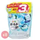 日本 P&G - 2021 新版X3倍洗淨力ARIEL第五代Bold 3D洗衣球/洗衣膠球/洗衣膠囊/洗衣凝珠補充包-超值箱購組-淺藍香氣桂花清香-單顆18g/共46顆/袋*8