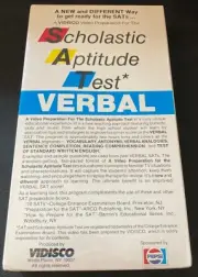 Scholastic Aptitude Test - VERBAL (VHS, 1987)- VERY RARE Educational Video- NEW