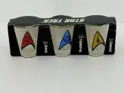 STAR TREK The Experience '2003' Frosted Shot Glasses (Set Of 3) NEW - RARE