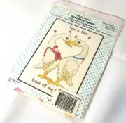 Mini Motif GOOSBUMPS Counted Cross Stich Hobby Sew Kit (Graph) 4x7" Ducks