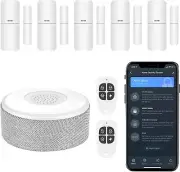tolviviov Home Alarm Security System Door Window Sensor Alexa No Monthly Fee