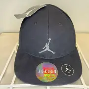 NWT Michael Jordan Youth Size 4-7 Black Gray Cap SnapBack Hat Air Jordan Jumpman