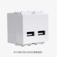 在飛比找Yahoo!奇摩拍賣優惠-JYE中一USB充電雙插座ECO基本款JY-E1824