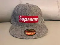 在飛比找Yahoo!奇摩拍賣優惠-Supreme New Era Harris Tweed 羊