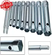 10Pcs Dual-Ended Wrench Socket Set for Spark Plugs & Plumbing Needs