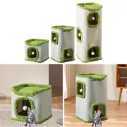Cave Cat Bed Covered Bed Furniture Protector with Ball Cube Condos Large Cat