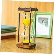 Large Sand Timer, Hourglass Timer 60 Minutes,Vintage Wooden Hour Glass Gold