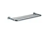 Chrome Wall Hung 4 bars Brass Towel Rack Round series