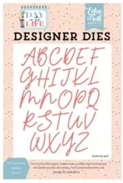 Echo Park Paper DAY IN THE LIFE Ellie Uppercase Alphabet Die Set (DL260047)