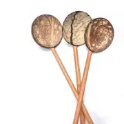 Ceylon Natural Healthy ECO Friendly COCONUT SHELL SPOONS KITCHEN TOOL FREE SHIPP