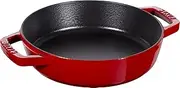 STAUB Cast Iron Frying Pan with Double Handle, Round, Ø 20 cm, Cherry