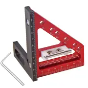 Carpenter 3D Multi-angle Measuring Ruler Square Ruler Hole Scribing Ruler Woodworking Scriber Precision Woodworking Tool