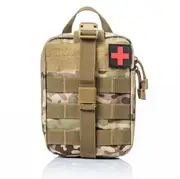 Premium IFAK Tactical MOLLE Medical Pouch Rip Away EMT First Aid Utility Bag - CP