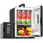 15 Liter Mini Fridge for Bedroom, Portable 110V AC/12V DC Power Small Mini Re...