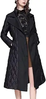 [Generic] Women Lightweight Over-Knee Parkas Warm Windproof White Duck Down Puffer Coat